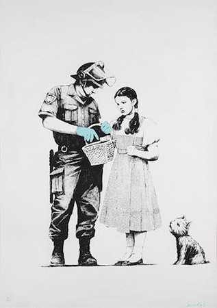 停止和搜索（签名）（2007） by Banksy