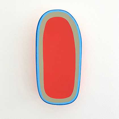 门户-红色、棕褐色、蓝色（2021年） by Laurie Skantzos
