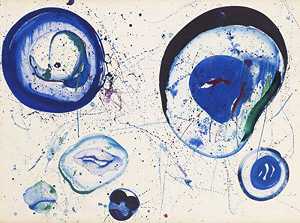 无标题（蓝球）（约1961年） by Sam Francis