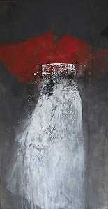 红色和服（2021） by Nathalie Deshairs