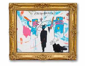 诽谤（迈克尔·斯图尔特之死）（1983） by Jean-Michel Basquiat