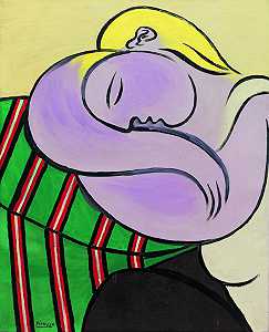 黄头发的女人（1931年12月，巴黎） by Pablo Picasso