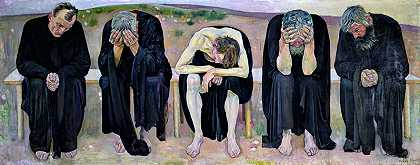 失望的灵魂（1892年） by Ferdinand Hodler
