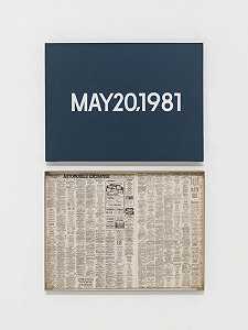 1981年5月20日“星期三”（1966-2013） by On Kawara