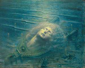 奥菲斯之死（1893年） by Jean Delville