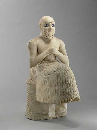 埃比赫·伊勒指挥官雕像（埃比赫·伊勒雕像）（约公元前2400年） by Syria