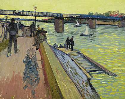 特林克泰勒大桥（1888年） by Vincent van Gogh