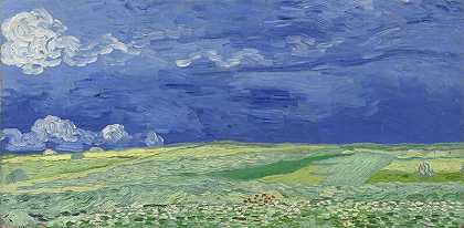 雷雨云下的麦田（1890） by Vincent van Gogh