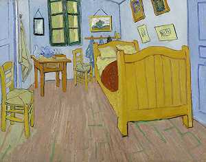 卧室（1888） by Vincent van Gogh
