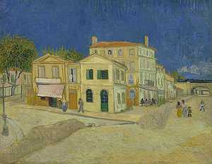 黄屋（街）（1888） by Vincent van Gogh