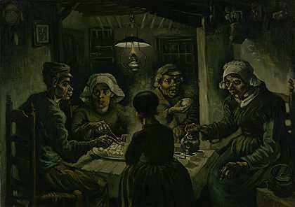吃土豆的人（1885） by Vincent van Gogh
