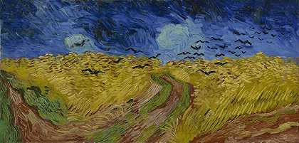 麦田与乌鸦（1890） by Vincent van Gogh