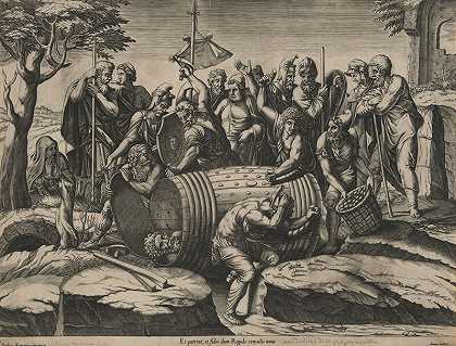 桶装阿提留斯·雷古勒斯（约1570年） by Diana Mantuana