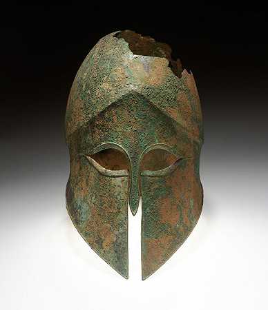 头盔（公元前500-470年） by Greek, Corinthian