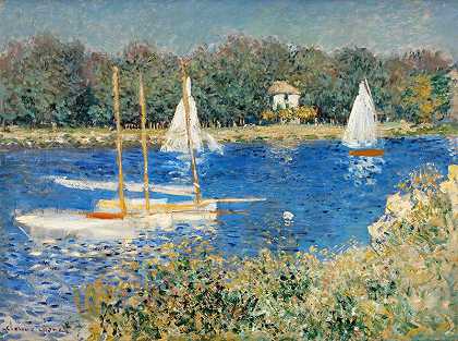 阿根泰尔盆地（1874年） by Claude Monet