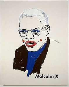 马尔科姆X#1（小版#2）（2003） by Glenn Ligon