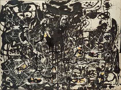 黄岛（1952年） by Jackson Pollock