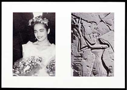 混血家庭专辑（仪式场合一），L：德文尼亚作为荣誉女傧相；R:Nefertiti执行清净（1980/1994） by Lorraine O;Grady