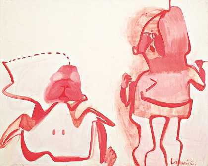 兔子图片（196-196） by Maria Lassnig