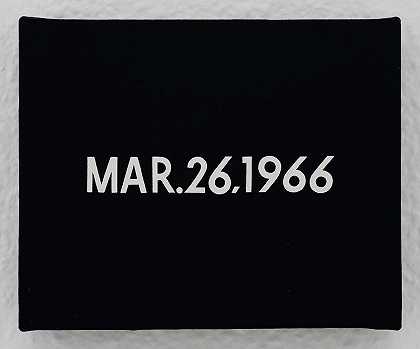 1966年3月26日“莫斯科苏共全国代表大会”（1966） by On Kawara
