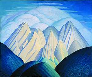 无标题（贾斯珀附近的山脉）（约1934年） by Lawren Stewart Harris