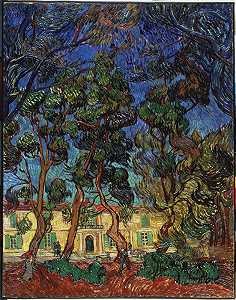 圣雷米医院（1889年） by Vincent van Gogh
