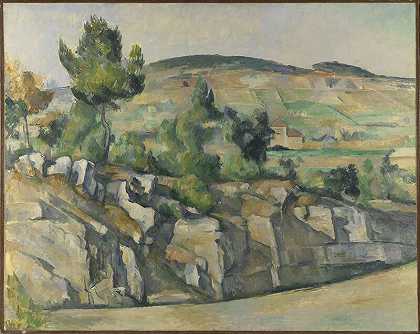 普罗旺斯的山坡（约1890-1892年） by Paul Cézanne