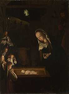 夜晚的耶稣诞生（约1490年） by Geertgen tot Sint Jans