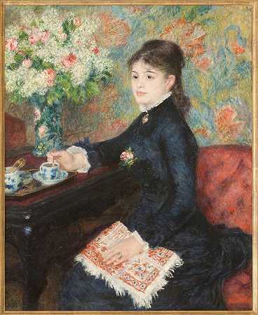 一杯巧克力（约1877-1878） by Pierre-Auguste Renoir