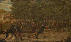 圣彼得殉道者遇刺案（大约1507年） by Giovanni Bellini
