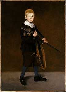 拿着剑的男孩（1861） by Édouard Manet