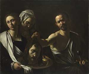 莎乐美接见施洗约翰的领袖（1609-1610） by Michelangelo Merisi da Caravaggio