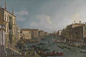 大运河上的帆船赛（约1740年） by Canaletto