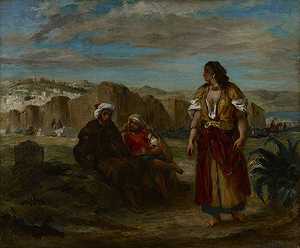 丹吉尔风景图（1853） by Eugène Delacroix