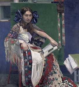 邦特·班德（玛丽亚肖像）（1912年） by Josef Maria Auchentaller