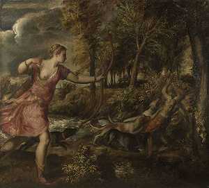 阿克泰昂之死（1559-1575） by Titian
