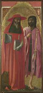 圣人杰罗姆和施洗约翰（约1428-1429年） by Masaccio
