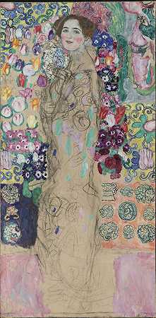 瑞亚·芒克三世遗像（1917-1918） by Gustav Klimt