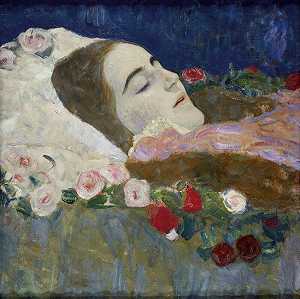 Ria Munk临终前（1912） by Gustav Klimt