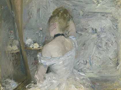 梳妆的女人（1875-1880） by Berthe Morisot
