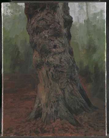 老米德兰车肖像（单株树）（2015） by George Shaw (b. 1966)
