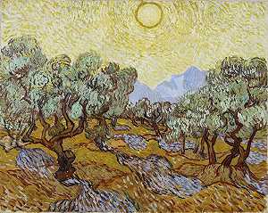 橄榄树（1889） by Vincent van Gogh