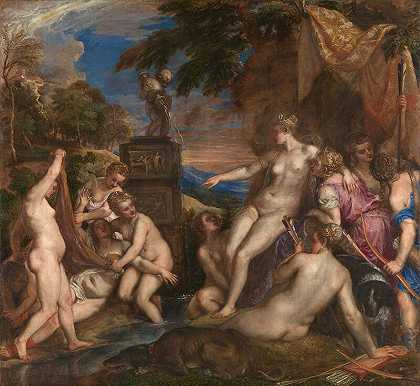 戴安娜和卡利斯托（1556-1559） by Titian