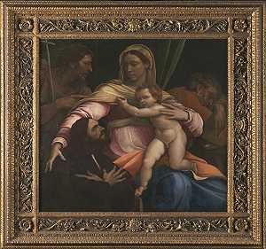 圣母与圣约瑟夫、圣约翰、施洗者与捐赠者（1517年） by Sebastiano del Piombo