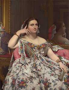 莫泰西尔夫人（1856年） by Jean-Auguste-Dominique Ingres