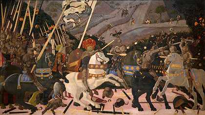 圣罗马诺战役（1438-1440） by Paolo Uccello