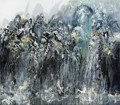 水之墙V（2011） by Maggi Hambling