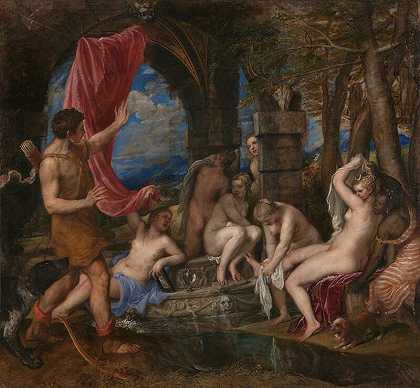 戴安娜和阿克泰恩（1556-1559） by Titian