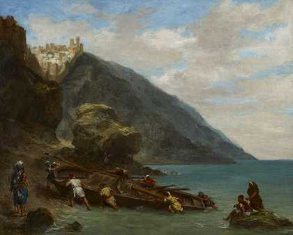《岸上的丹吉尔》（1858） by Eugène Delacroix