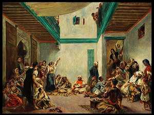 摩洛哥的犹太婚礼（德拉克洛瓦之后）（约1875年） by Pierre-Auguste Renoir